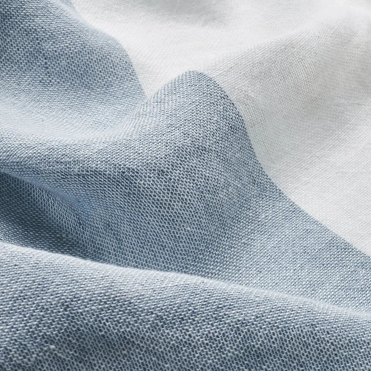 VISTA LINEN STRIPE CASEMENT_ SKY AND WHITE