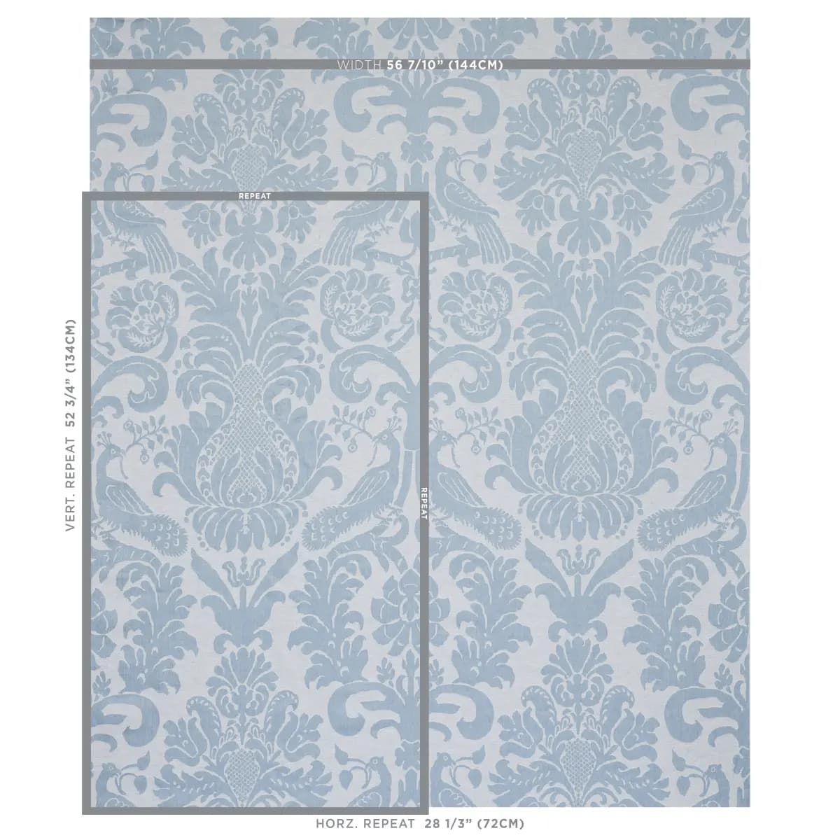 ANNA DAMASK_ SOFT BLUE