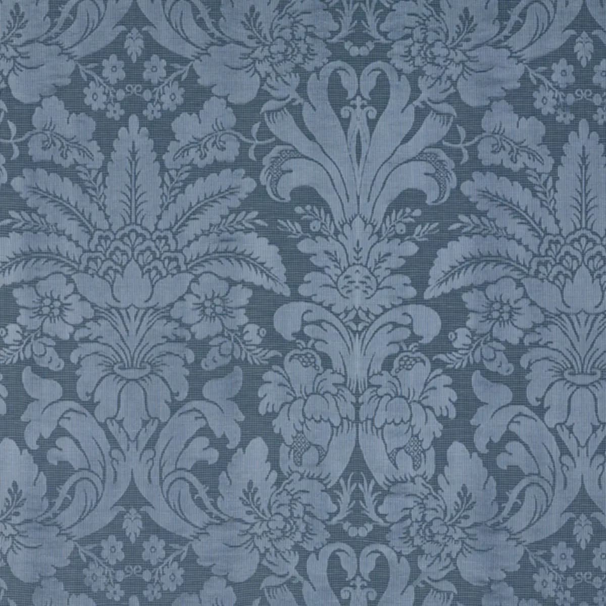 COLETTE LINEN/SILK DAMASK_ INDIGO