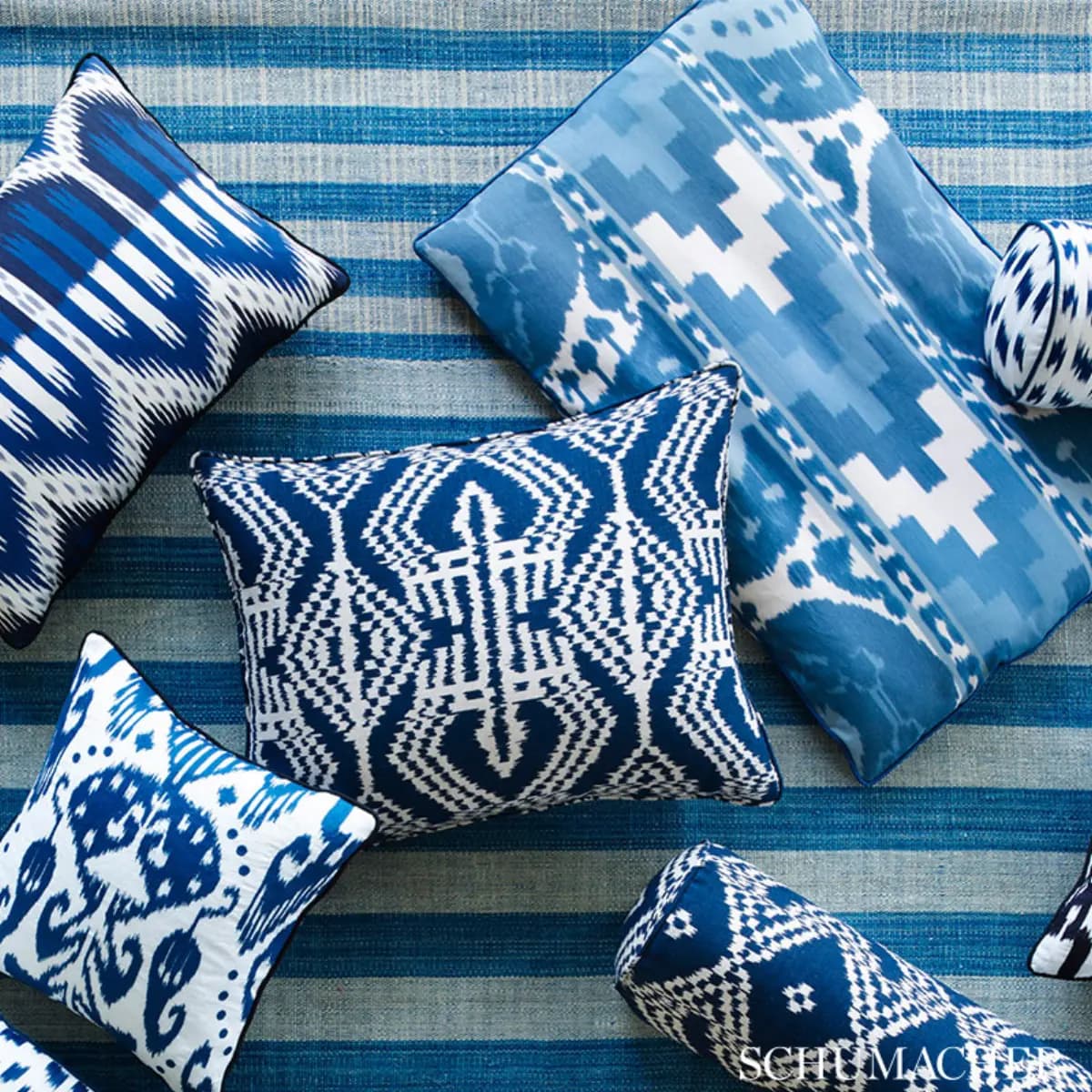 KIVA EMBROIDERED IKAT_ LAPIS