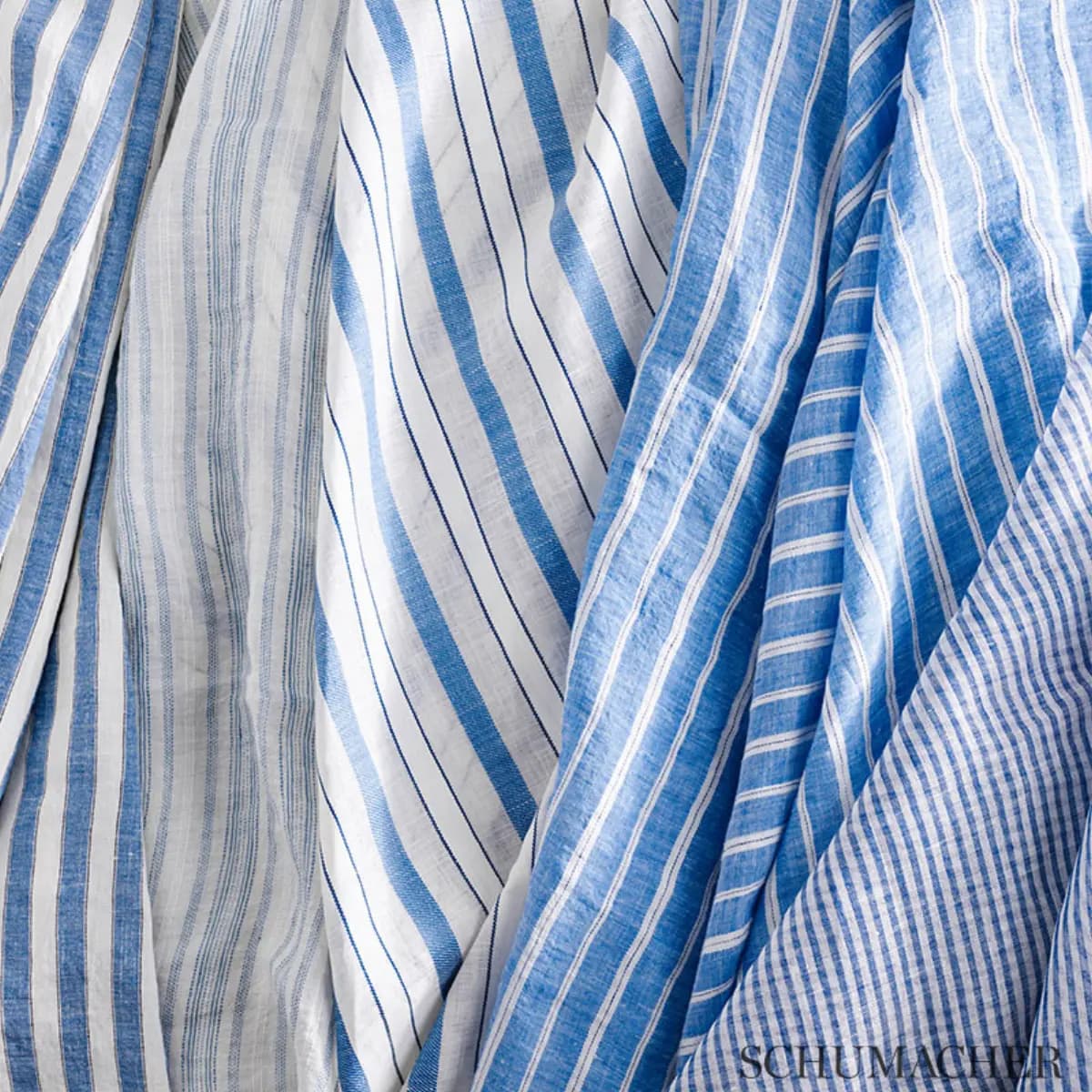 REGATTA LINEN STRIPE SHEER_ CHAMBRAY
