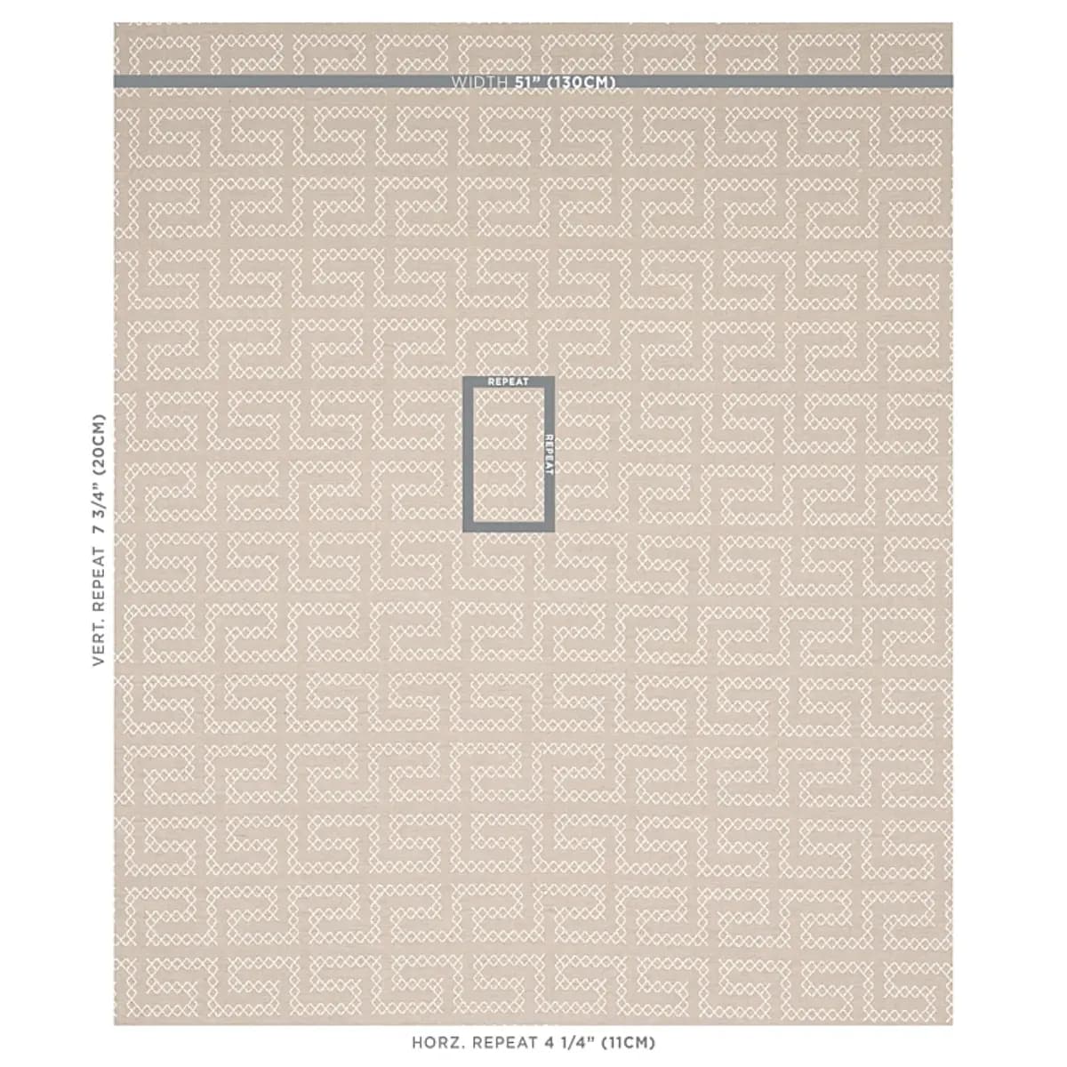 A MAZE EMBROIDERY_ SAND