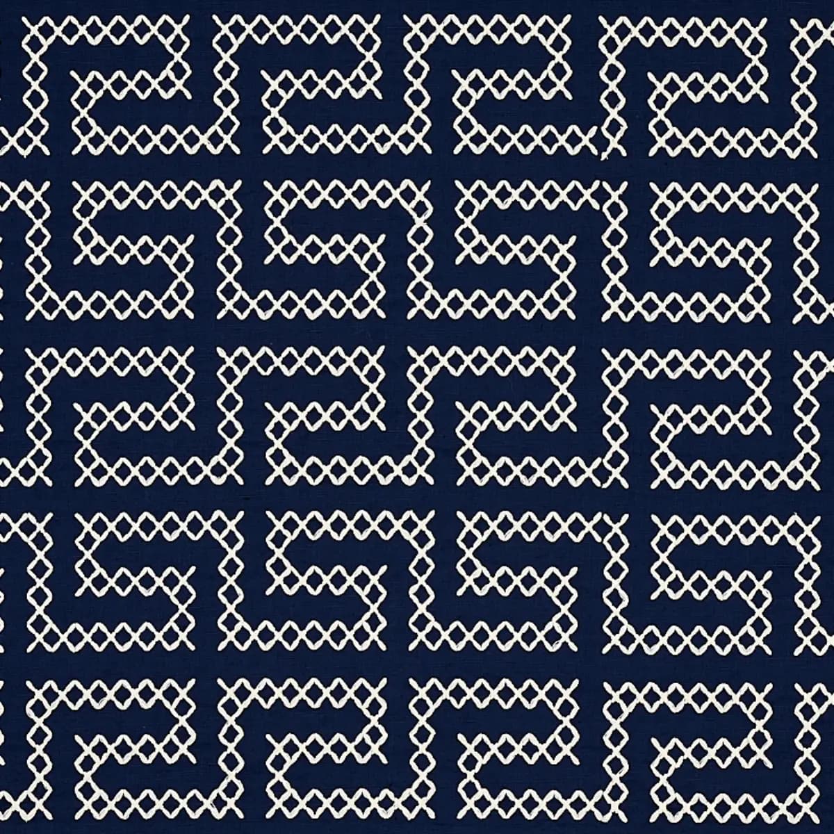A MAZE EMBROIDERY_ NAVY