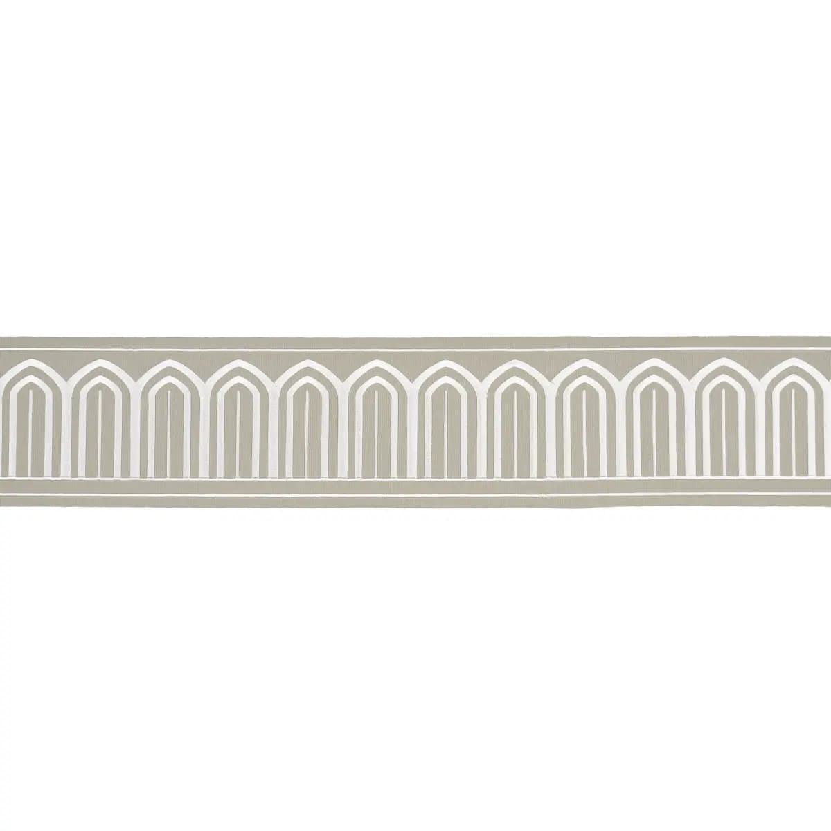 ARCHES EMBROIDERED TAPE WIDE_ TAUPE
