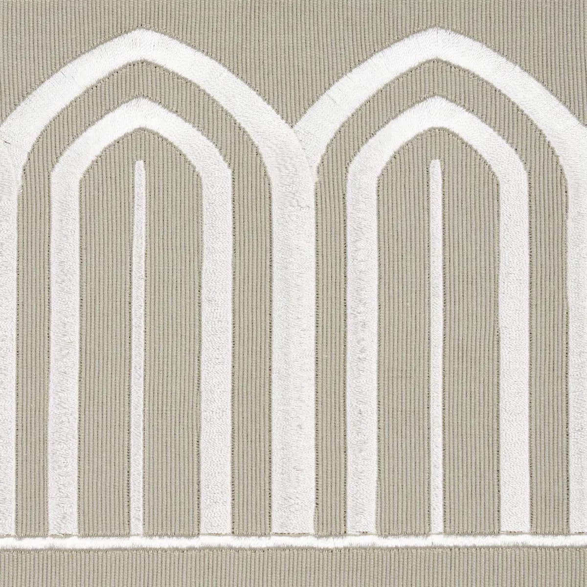 ARCHES EMBROIDERED TAPE WIDE_ TAUPE