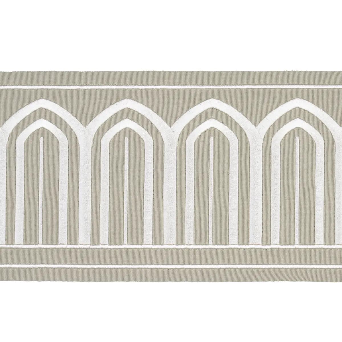 ARCHES EMBROIDERED TAPE WIDE_ TAUPE