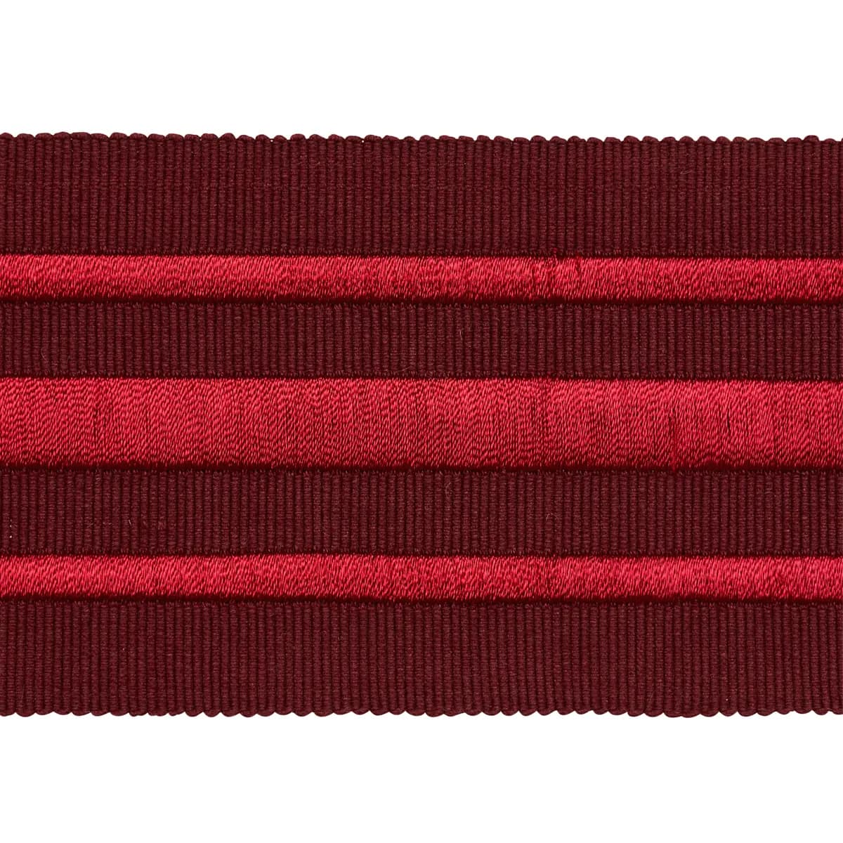 MILITARY STRIPE  TAPE_ RED ON BURGUNDY