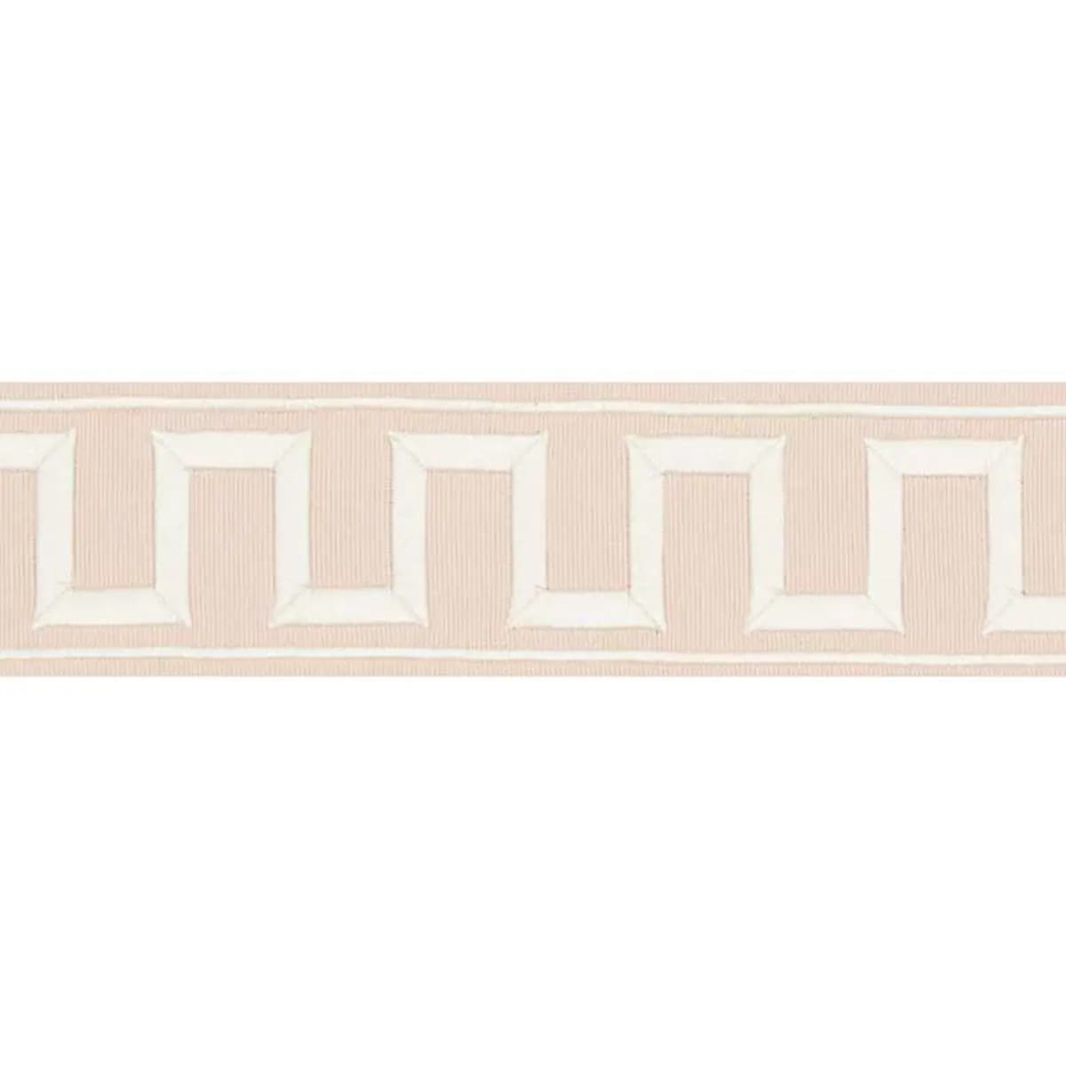 GREEK KEY EMBROIDERED TAPE_ BLUSH