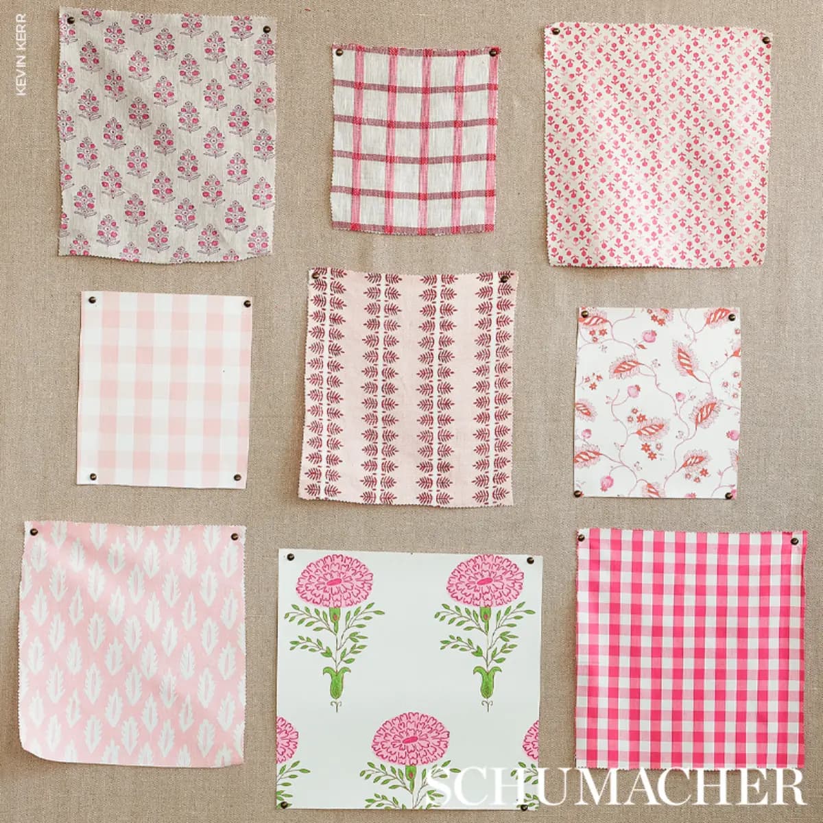 PAULINE CHECK CASEMENT_ ROSE