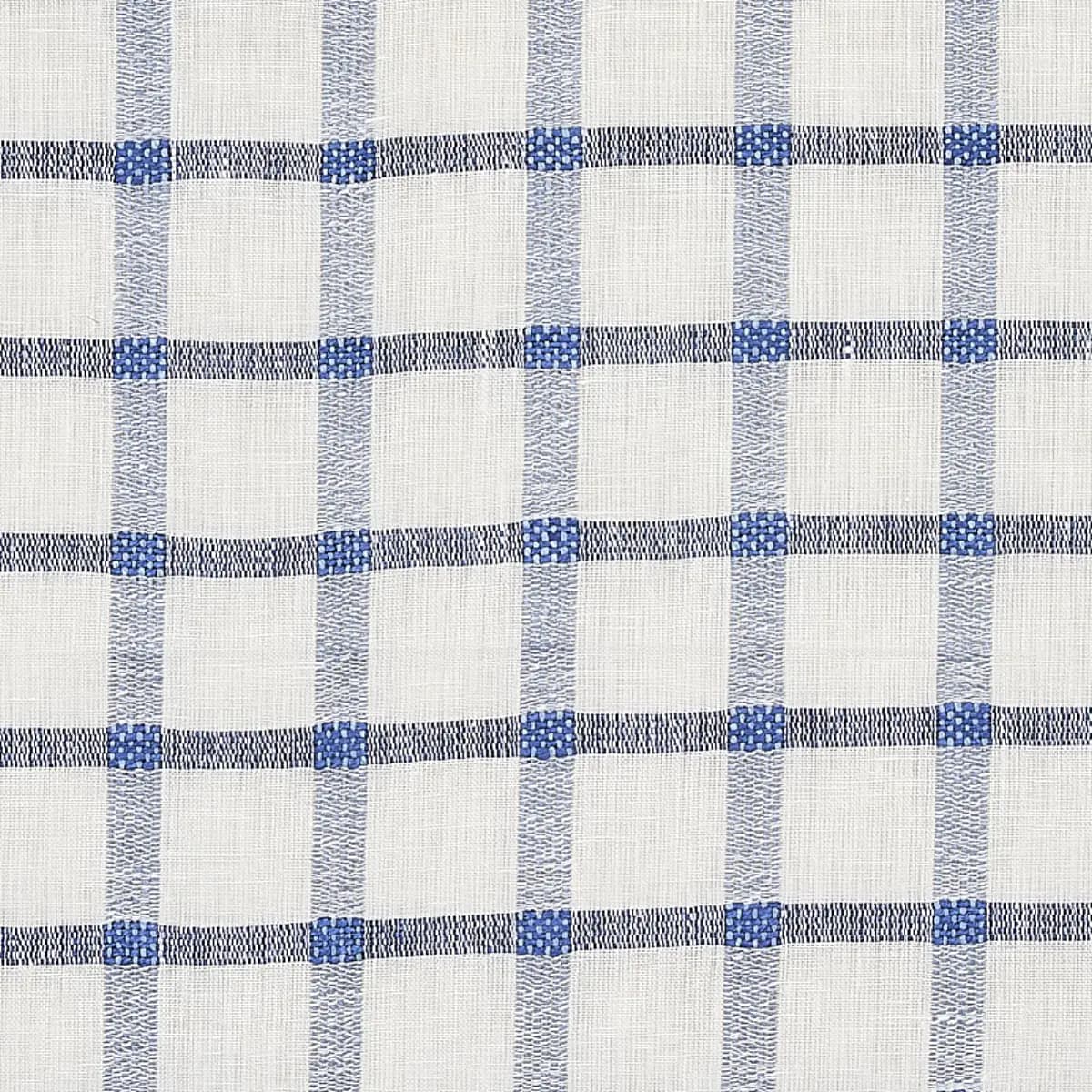 PAULINE CHECK CASEMENT_ BLUE