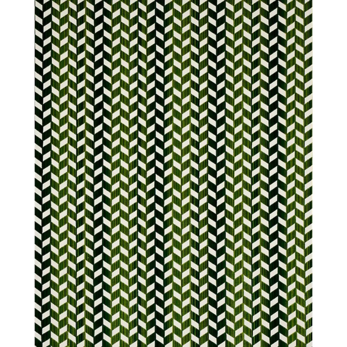 CHEVRON STRIÉ VELVET_ EMERALD