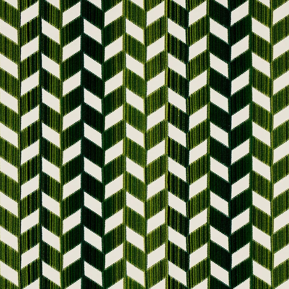 CHEVRON STRIÉ VELVET_ EMERALD