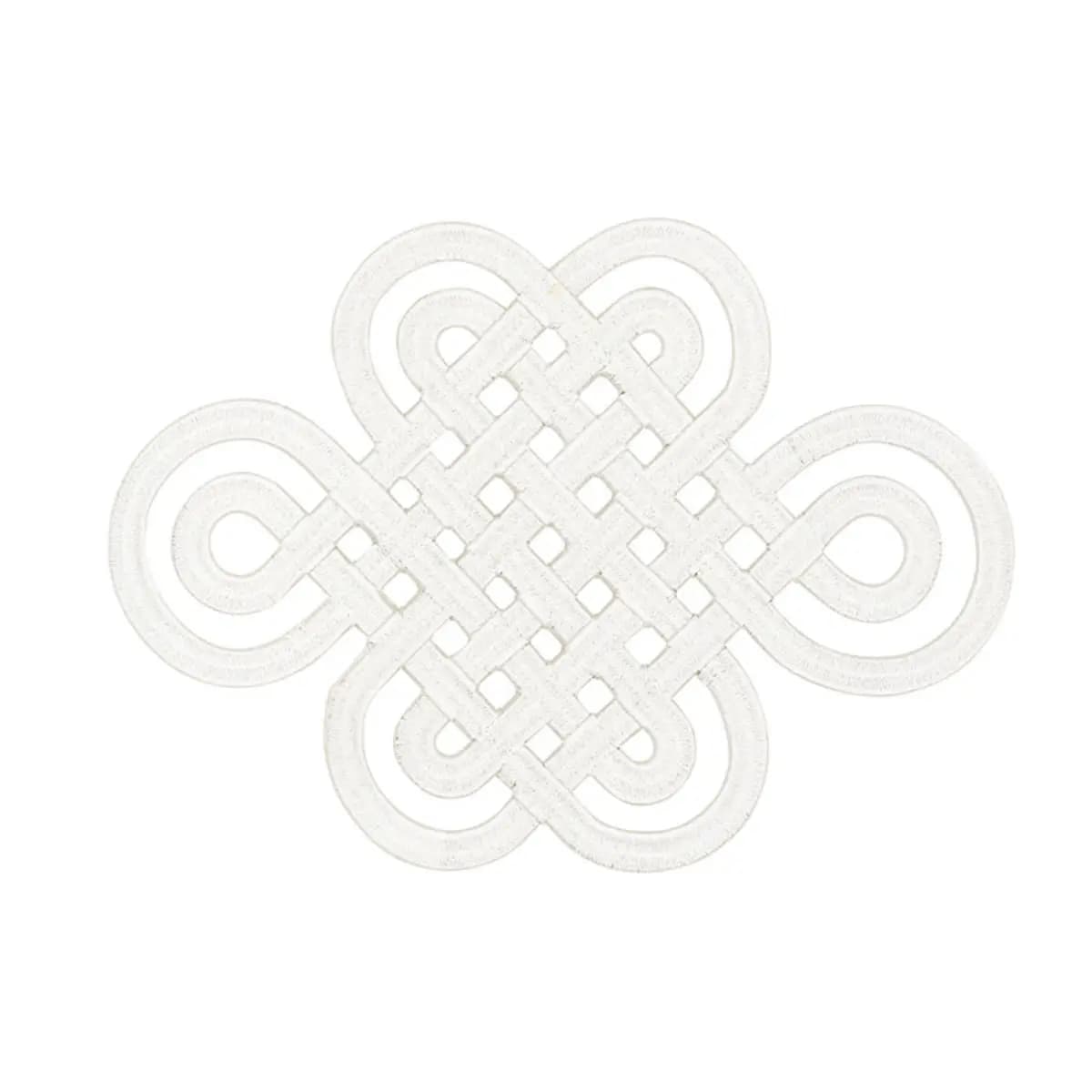 GOOD LUCK KNOT APPLIQUÉ_ IVORY