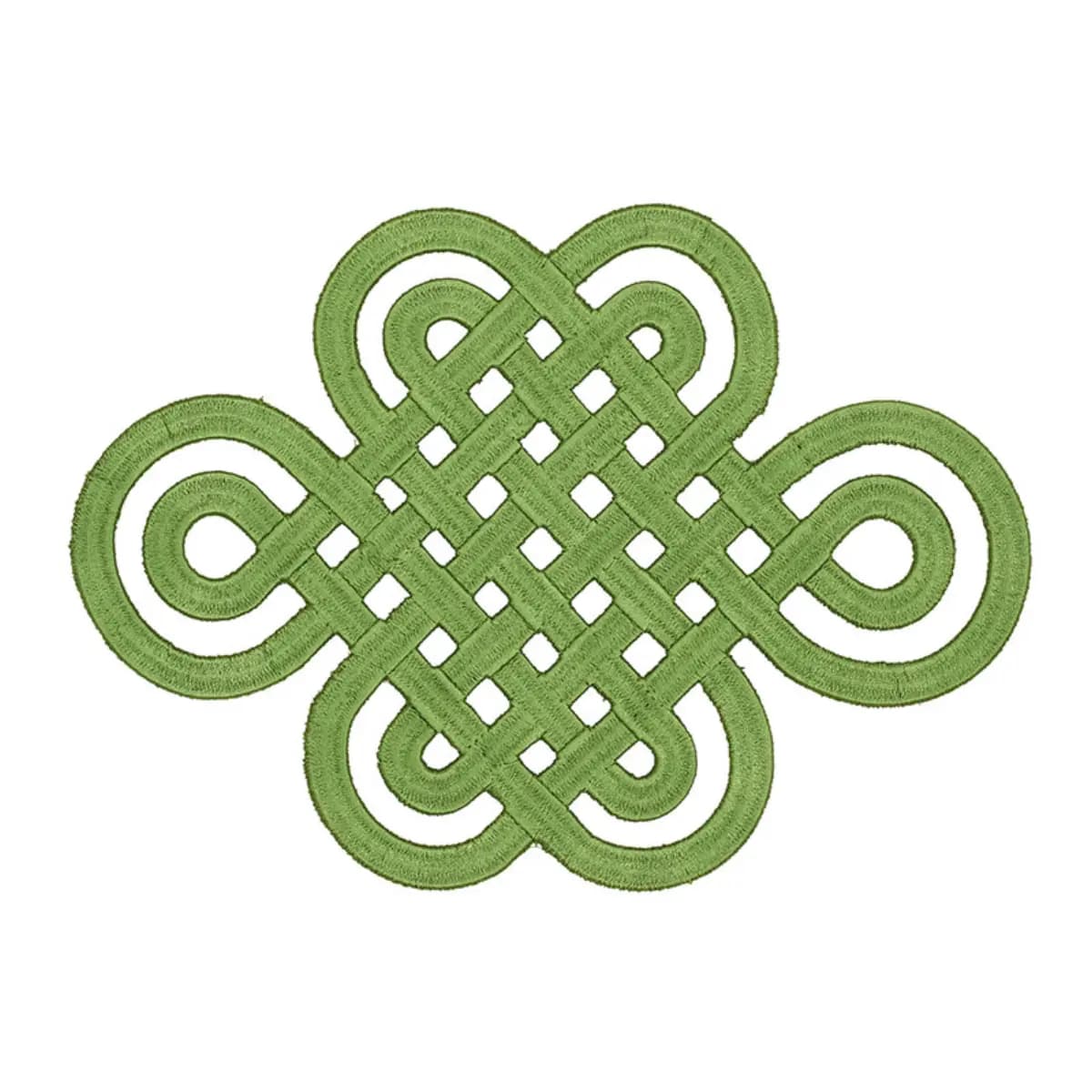 GOOD LUCK KNOT APPLIQUÉ_ JADE
