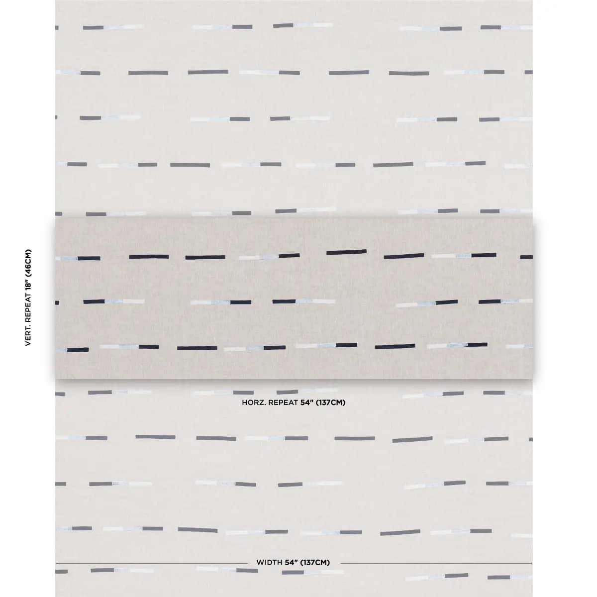 OVERLAPPING DASHES HAND-BLOCK PRINT_ NAVY
