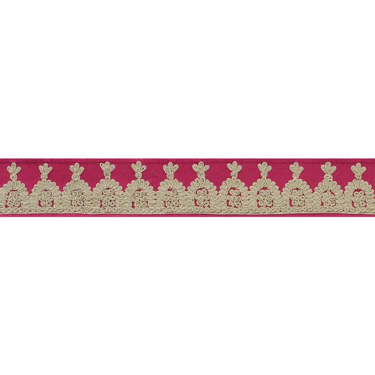 Noelia Embroidered Tape_ GARNET