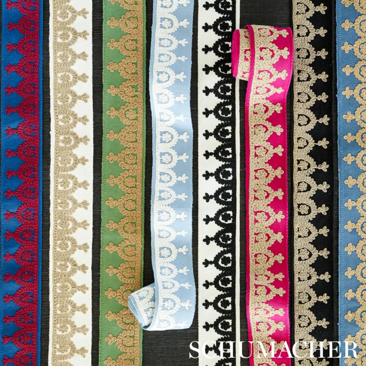 Noelia Embroidered Tape_ BLACK ON IVORY