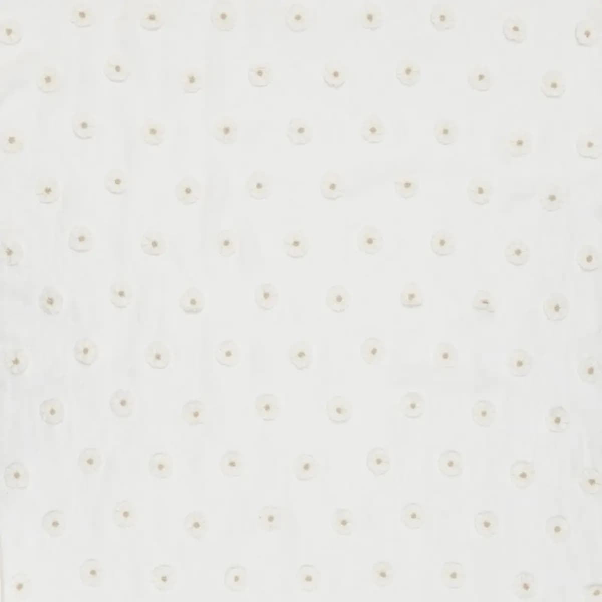 BUTTON FLOWER SHEER_ IVORY