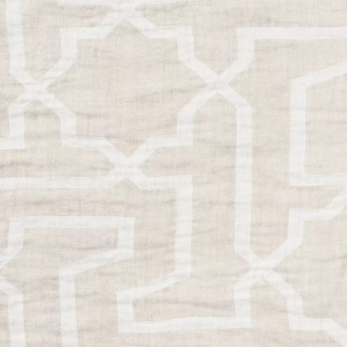 ARABESQUE MAZE SHEER_ NATURAL