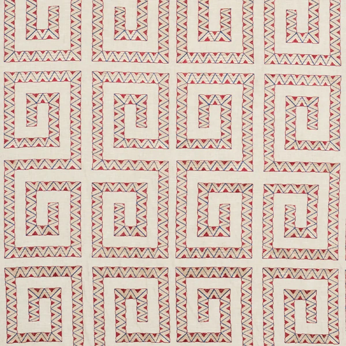 PRADO EMBROIDERY_ RED