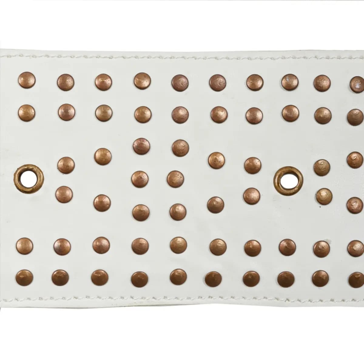 STUDDED LEATHER TRIM_ IVORY