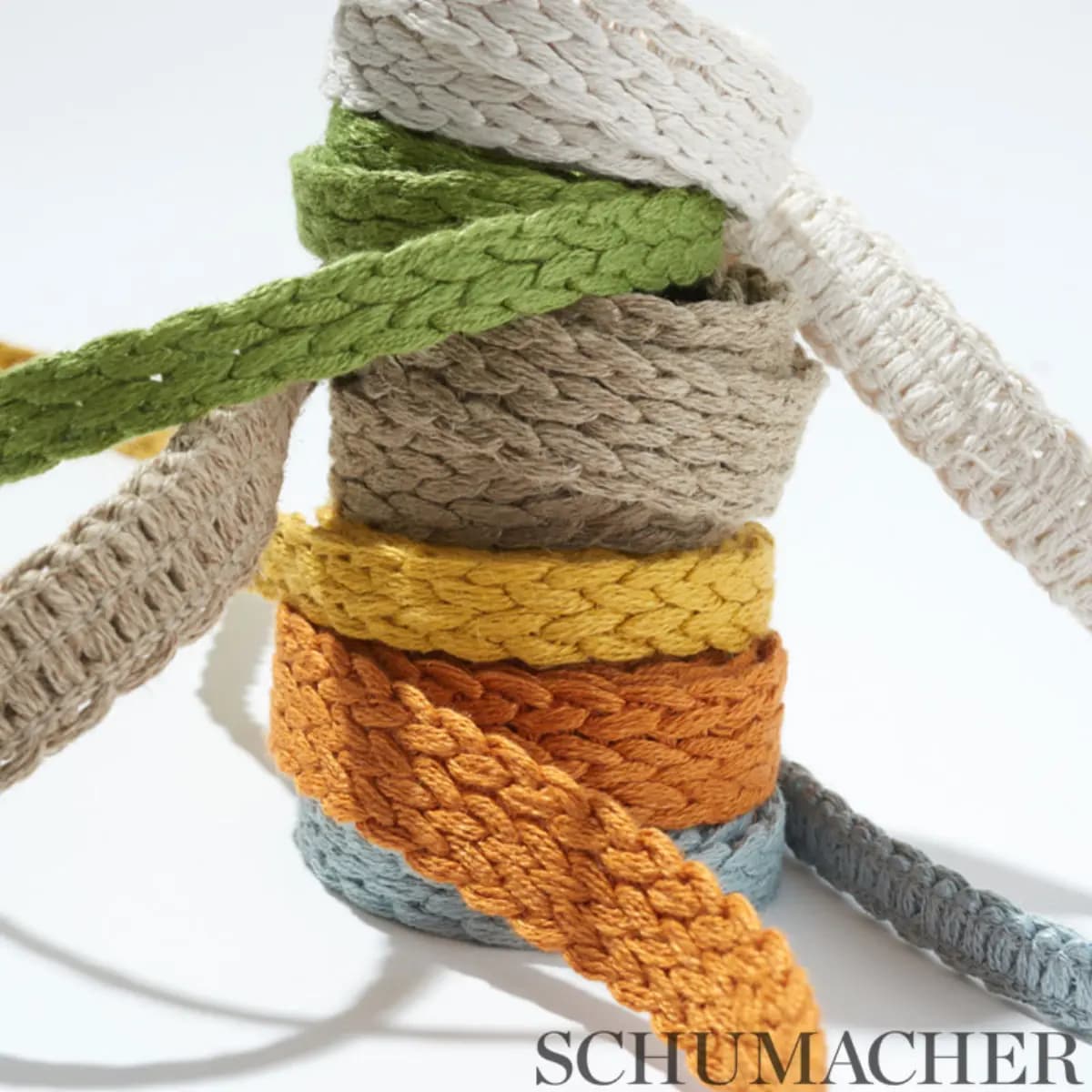 BRAIDED LINEN TAPE NARROW_ SKY