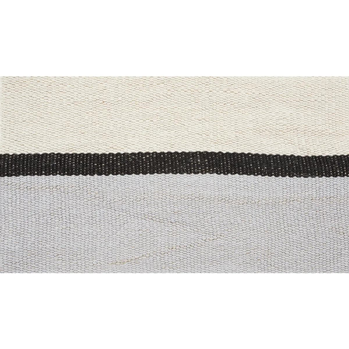 ILE SAINT-LOUIS WIDE TAPE_ WHITE BLACK & SILVERY BLUE