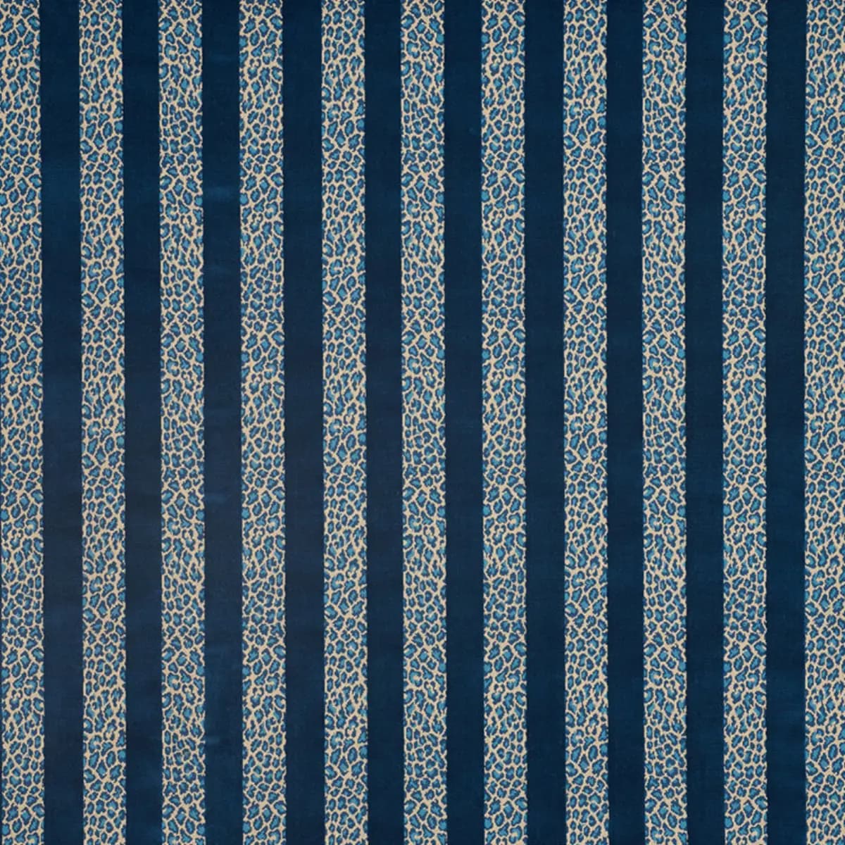GUEPARD STRIPE VELVET_ MEDITERRANEAN
