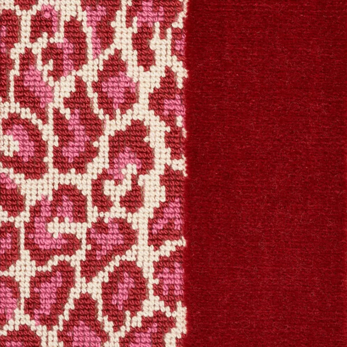 GUEPARD STRIPE VELVET_ RED