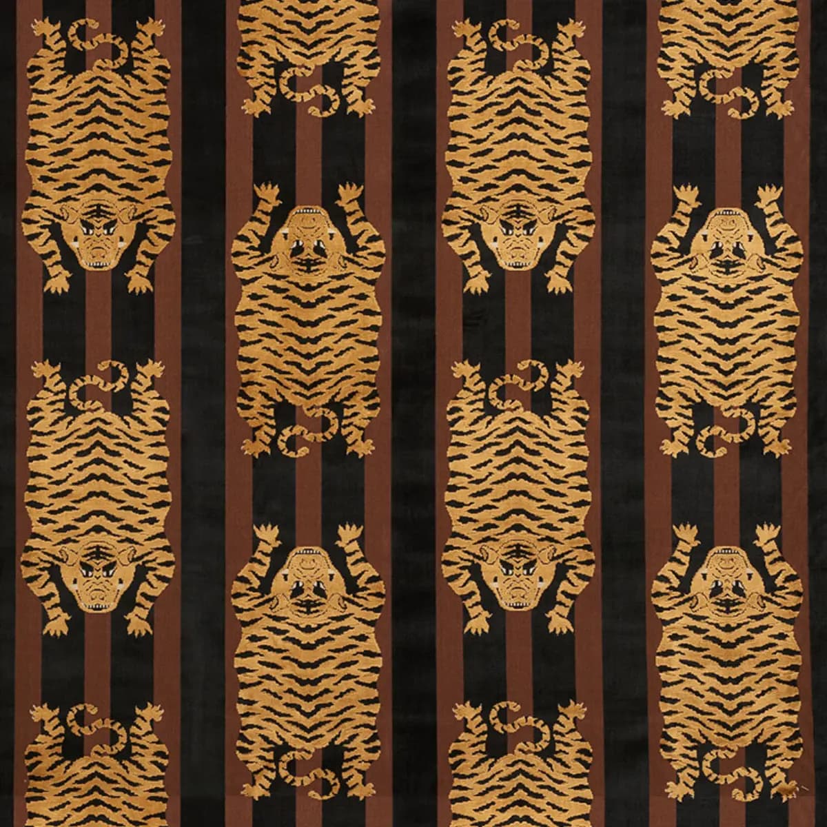 Jokhang Tiger Velvet_ BROWN & BLACK