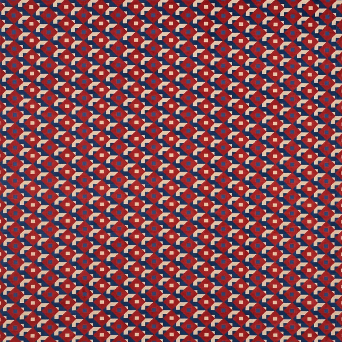 DAZZLE SHIP VELVET_ BLUE & RED