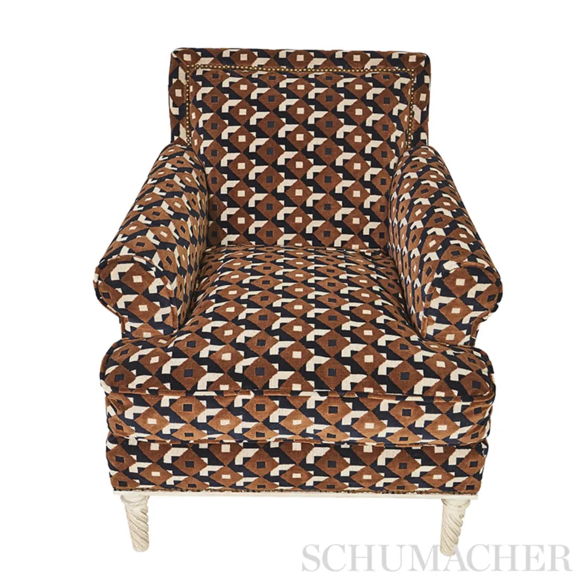 DAZZLE SHIP VELVET_ BROWN & BLACK