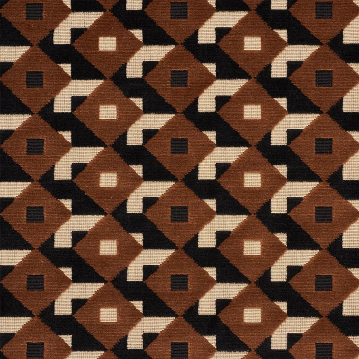 DAZZLE SHIP VELVET_ BROWN & BLACK