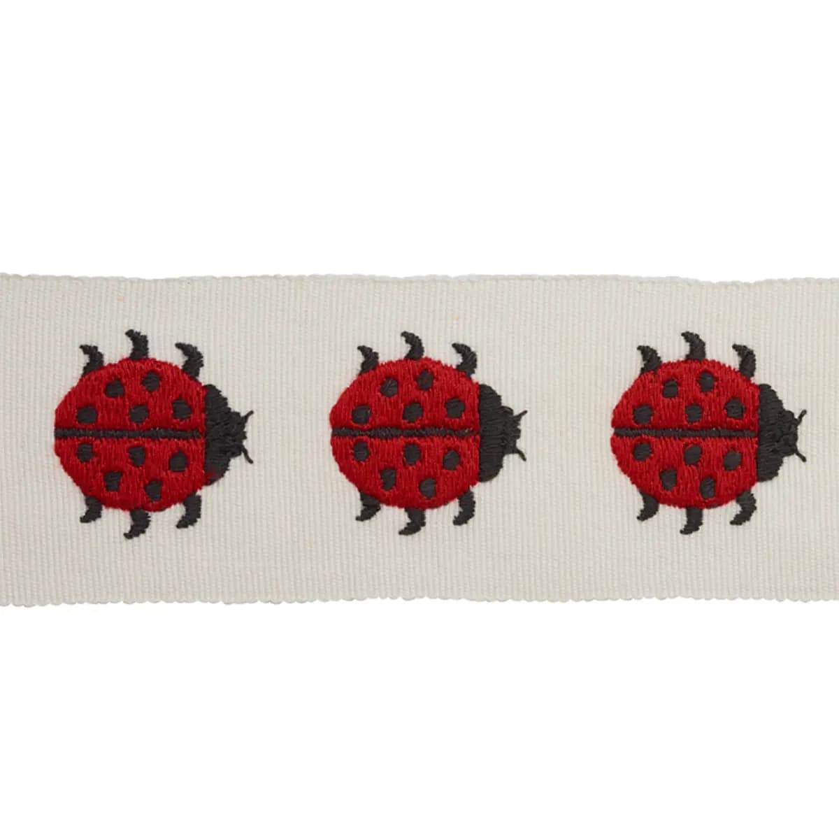 LADYBIRD TAPE_ RED & IVORY