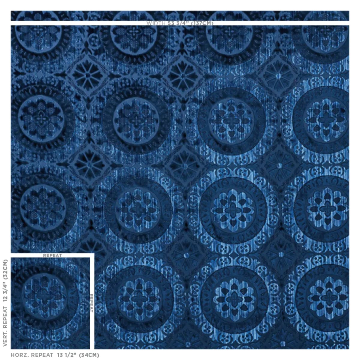 SUZANI STRIE VELVET_ SAPPHIRE