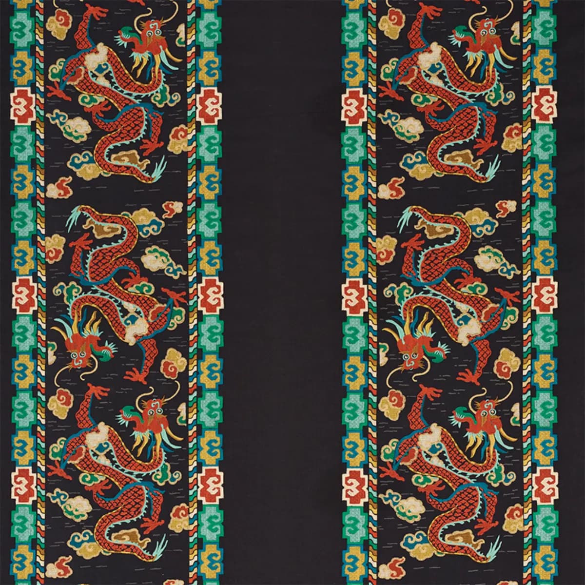 LOTAN DRAGON EMBROIDERY_ BLACK