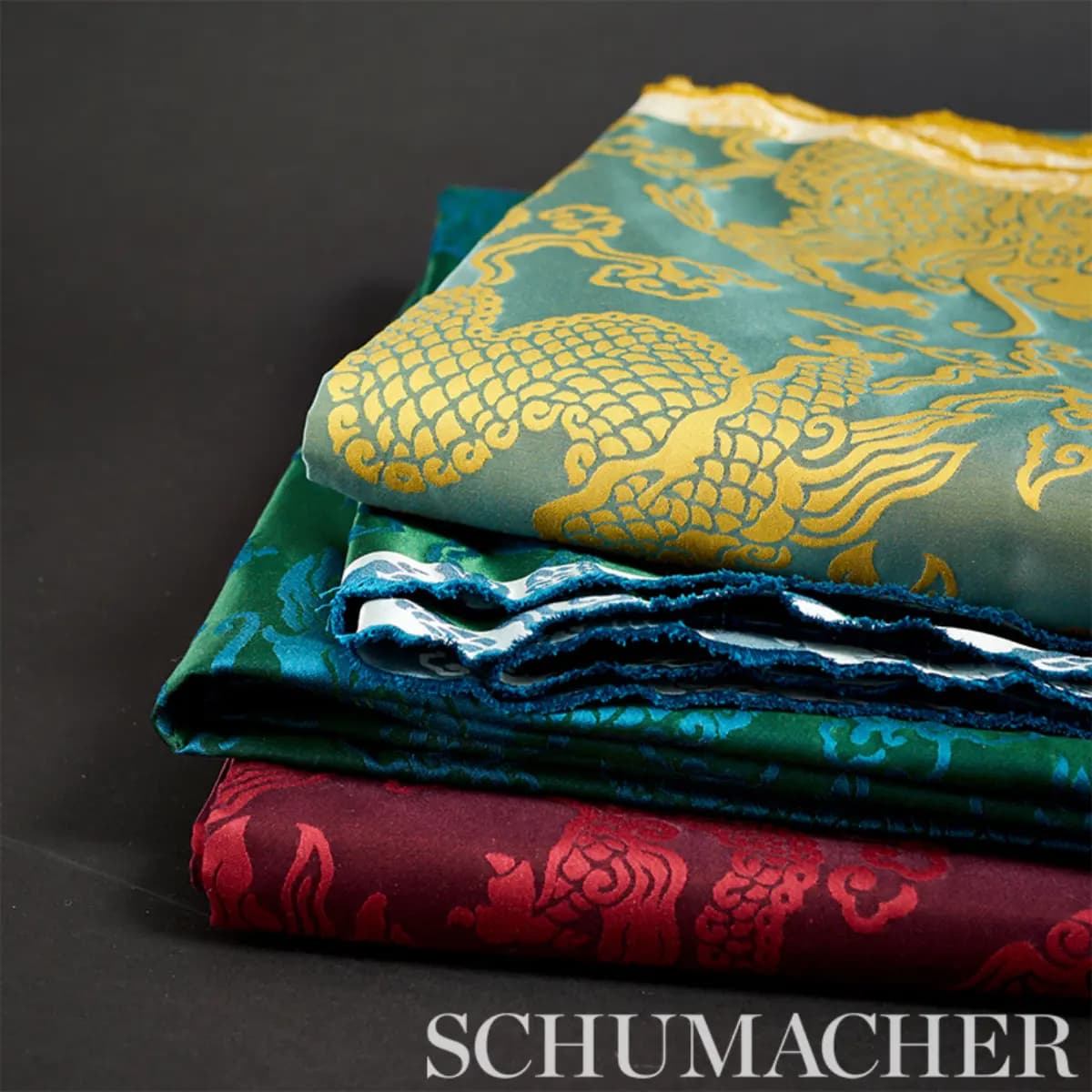 RUAN DRAGON DAMASK_ EMERALD