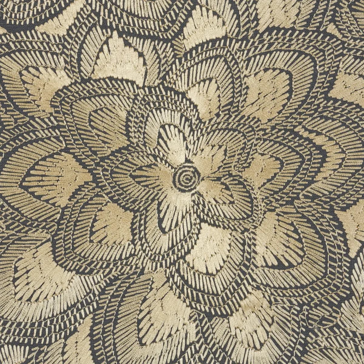 LOTUS EMBROIDERY_ GOLD