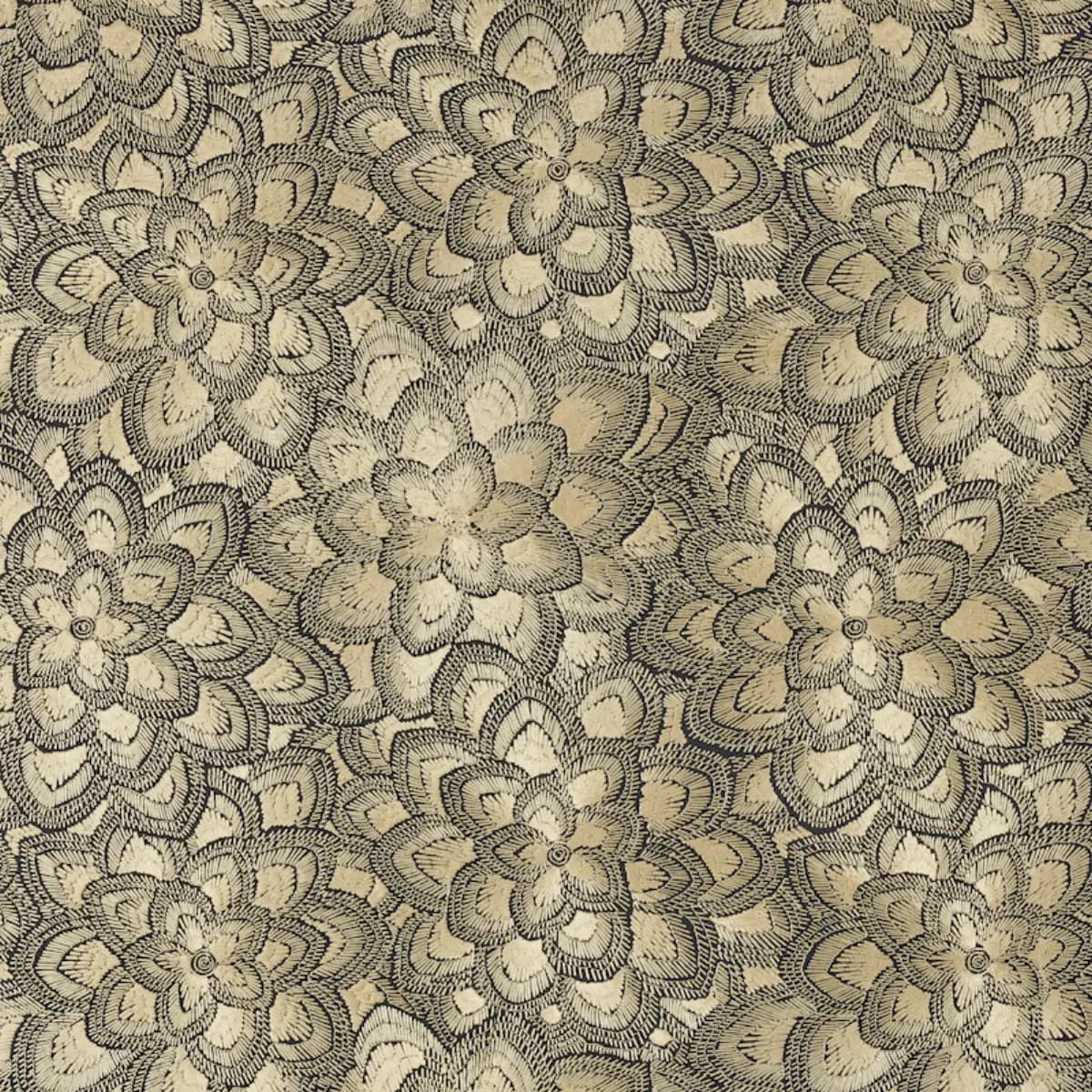 LOTUS EMBROIDERY_ GOLD