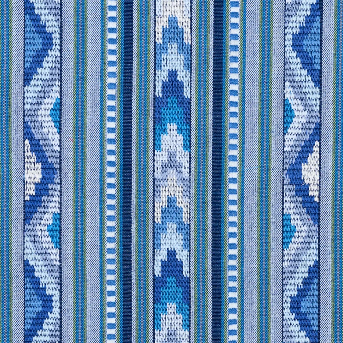 ZARZUELA STRIPE EMBROIDERY_ INDIGO