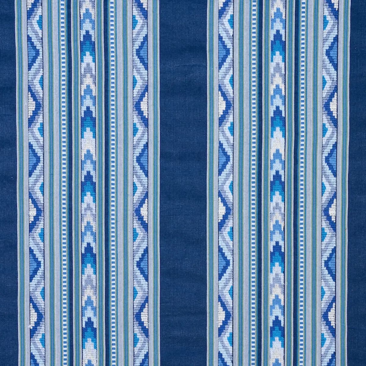 ZARZUELA STRIPE EMBROIDERY_ INDIGO