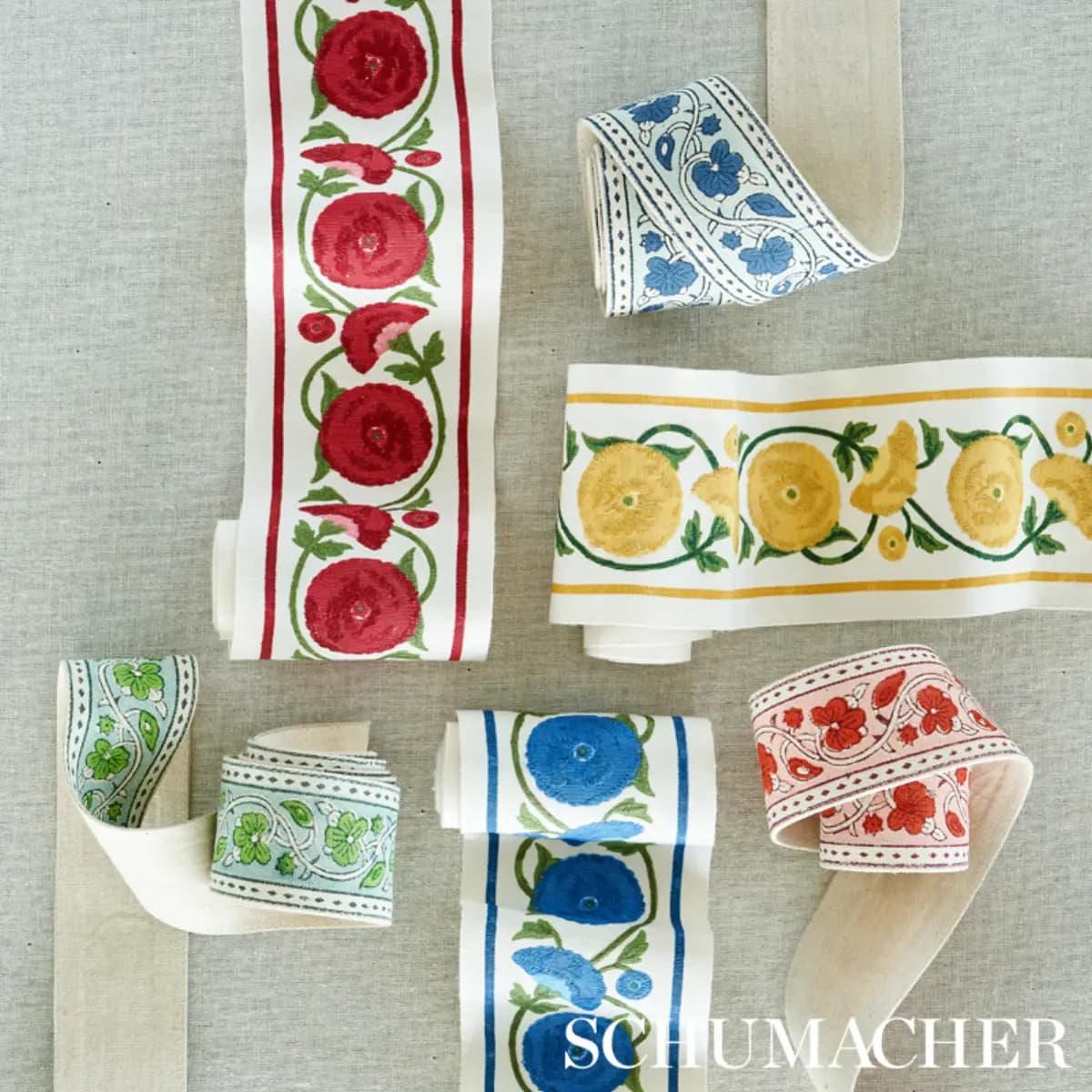 MILA HAND BLOCK PRINT TAPE_ RED