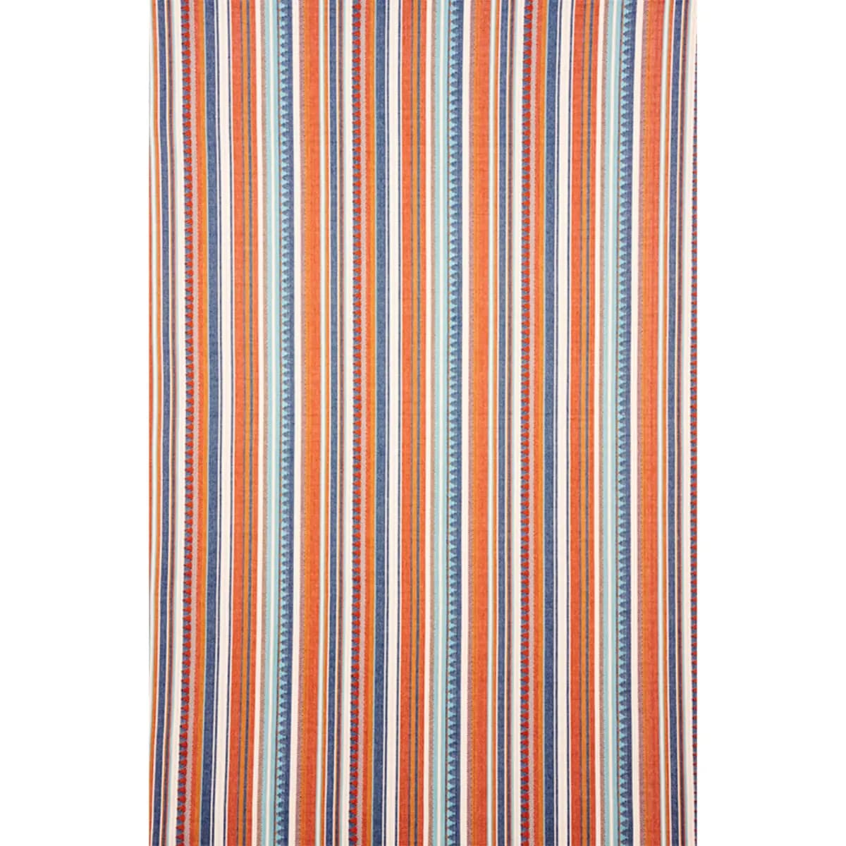 ZUNI STRIPE_ BLUE & ORANGE