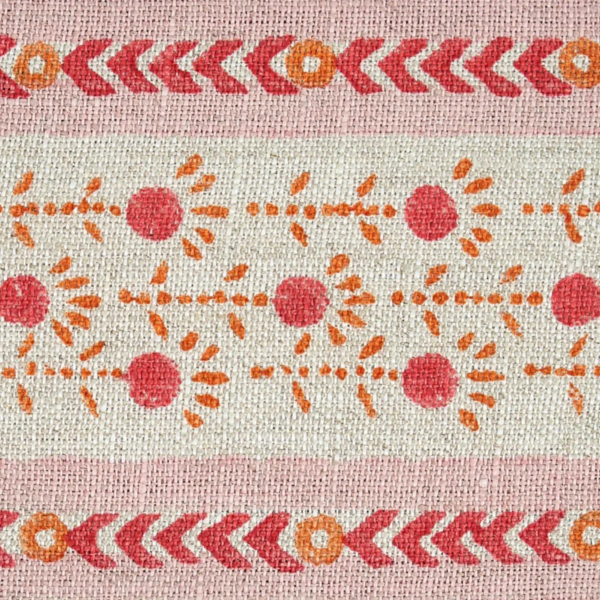 PICA BELLA HAND BLOCKED TAPE_ PINK & ORANGE