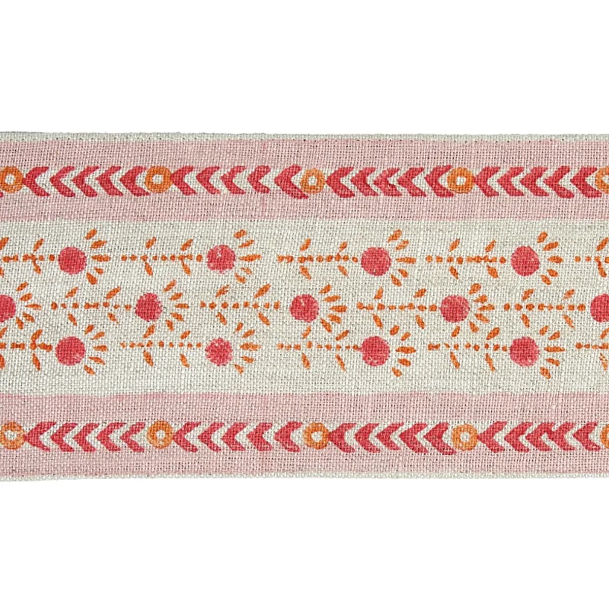 PICA BELLA HAND BLOCKED TAPE_ PINK & ORANGE