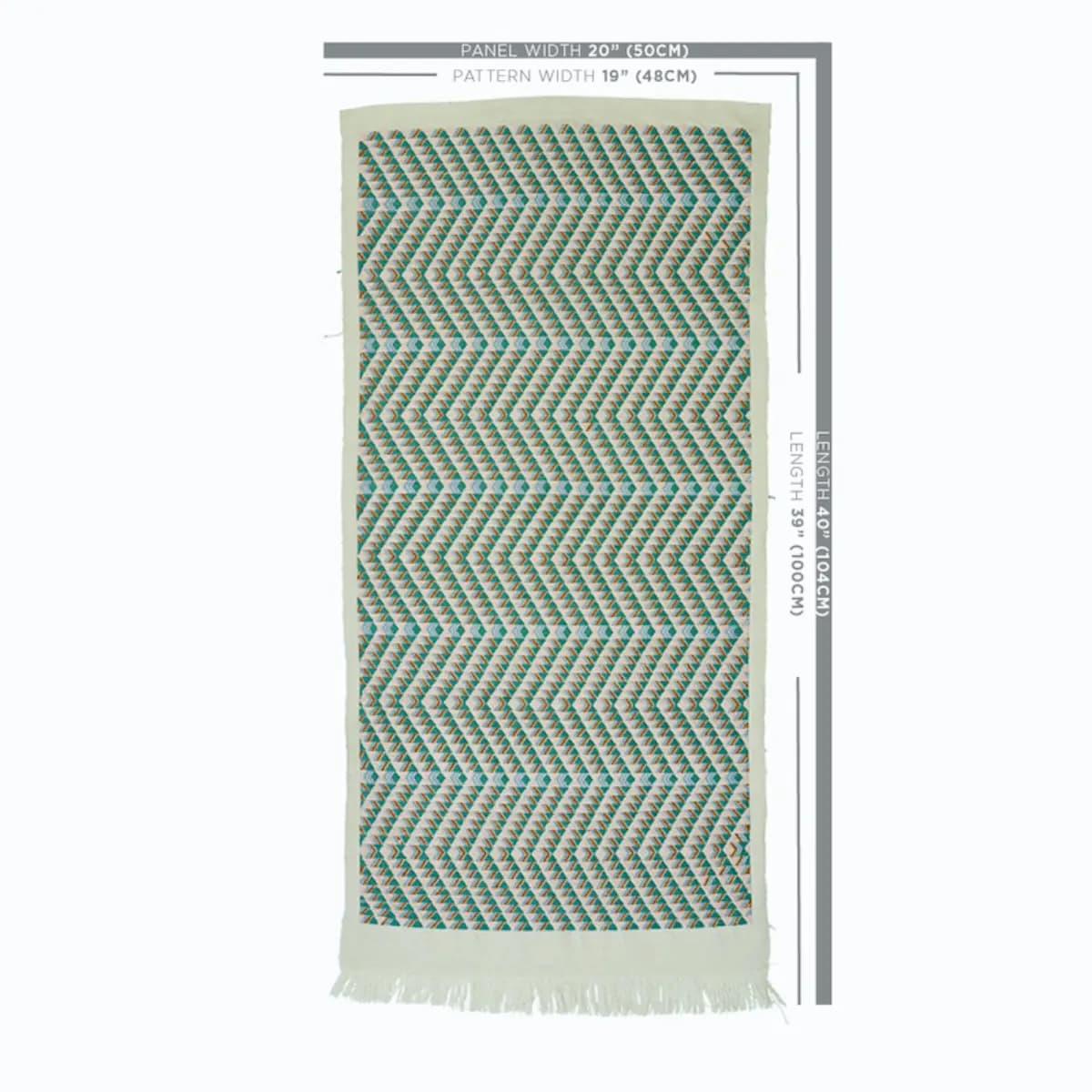 AMATES HAND WOVEN BROCADE_ DUCK EGG
