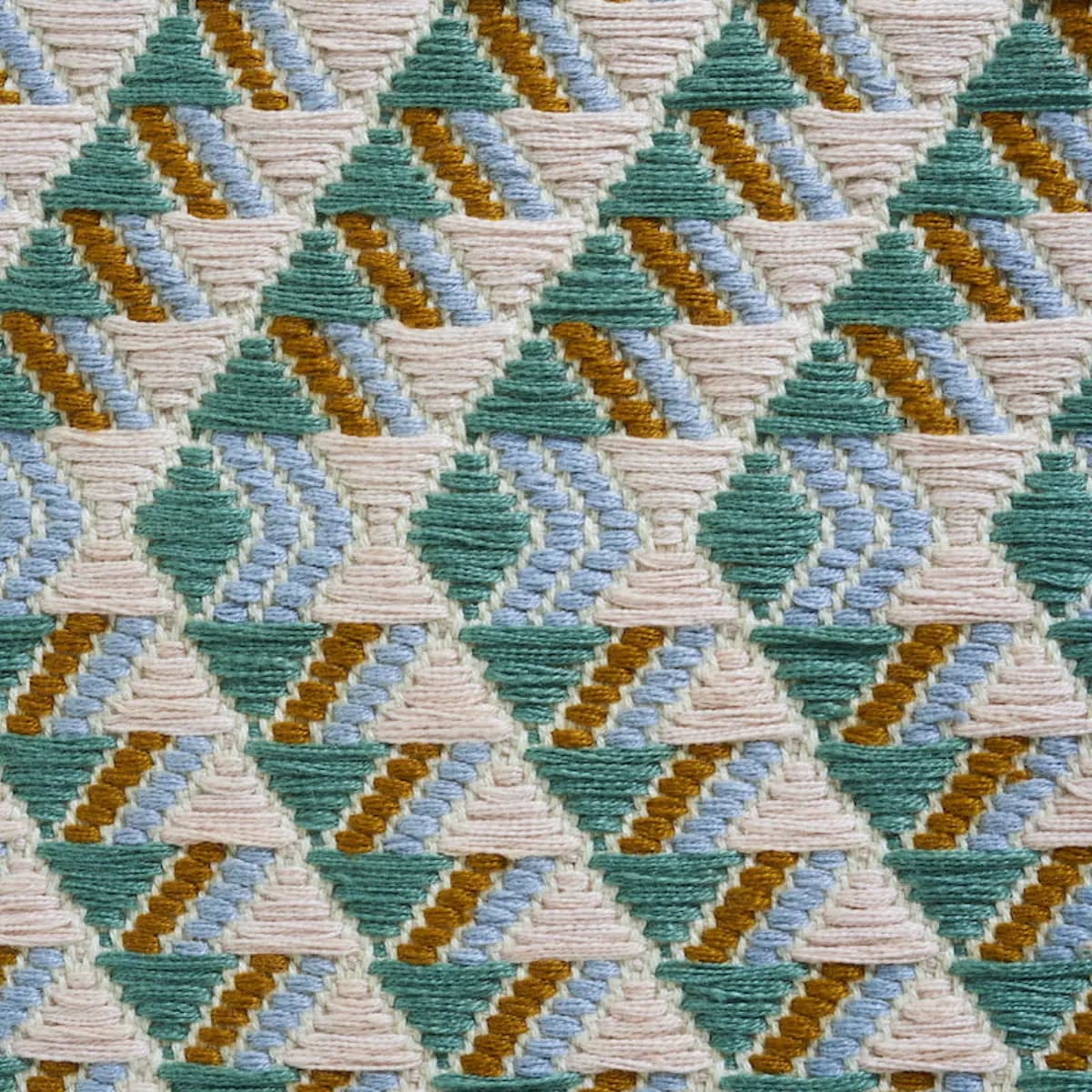 AMATES HAND WOVEN BROCADE_ DUCK EGG