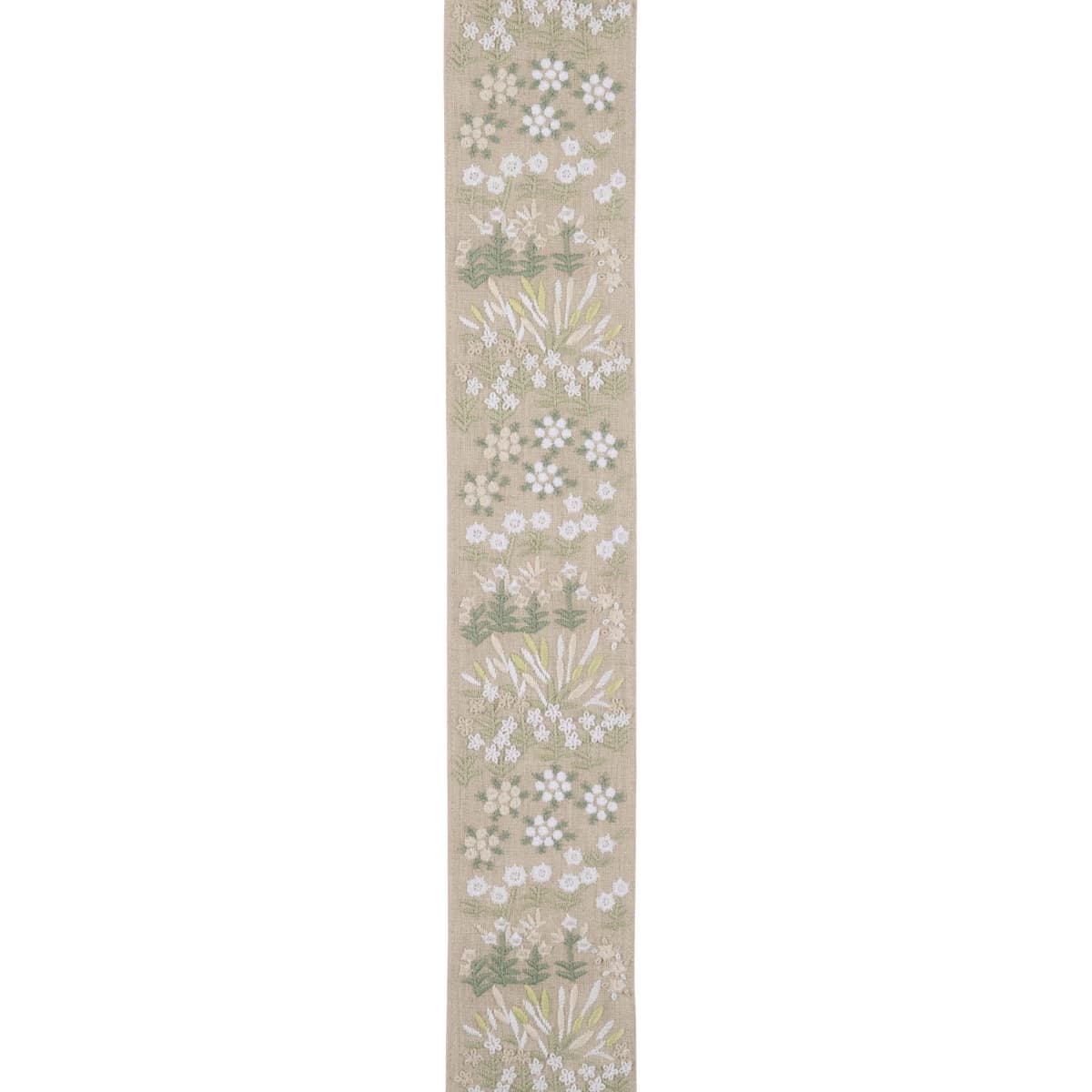 LULA EMBROIDERED TAPE_ GREEN