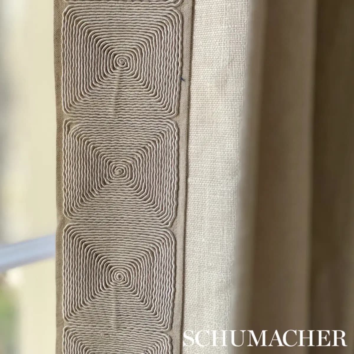 NAUTILINA EMBROIDERED TAPE_ NATURAL