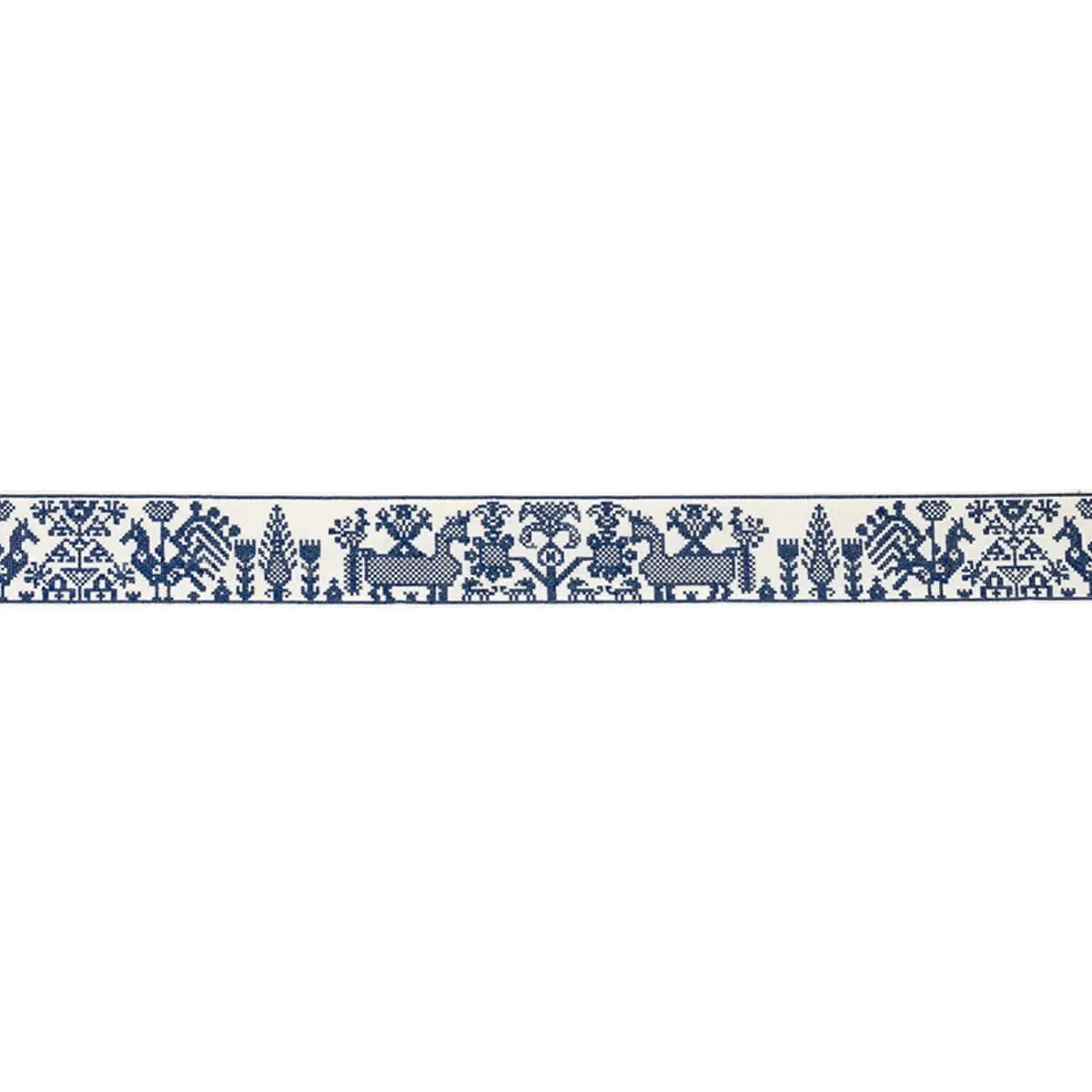 TARPAN EMBROIDERED TAPE_ NAVY